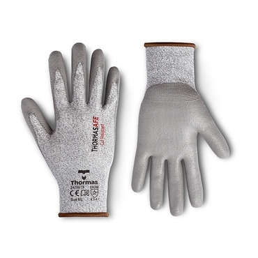 Glove Cut Resistant 3  HPPE grey/grey